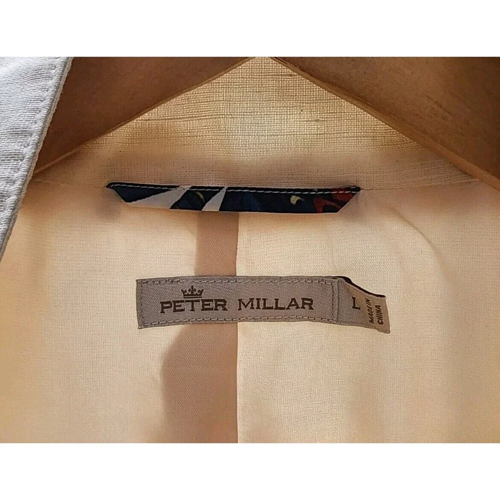 Peter Millar Women Linen/ Cotton Field Beige Discovery Jacket , Size Large‎ - Picture 13 of 15